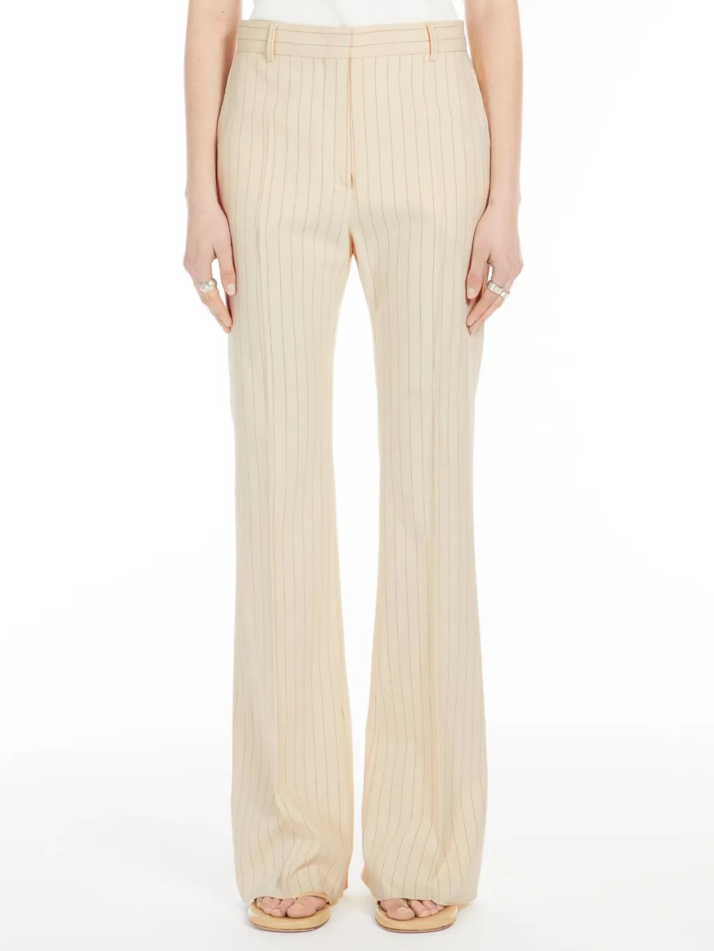 Striped Flared Trousers
