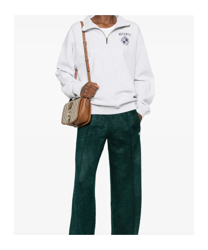 Quarter-Zip Pinted Sweatshirt
