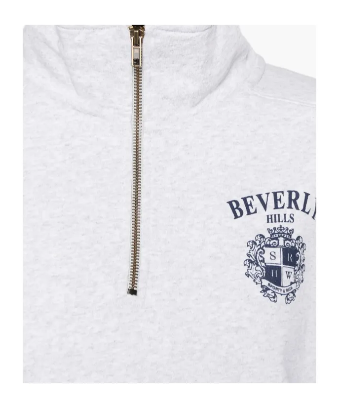 Quarter-Zip Pinted Sweatshirt