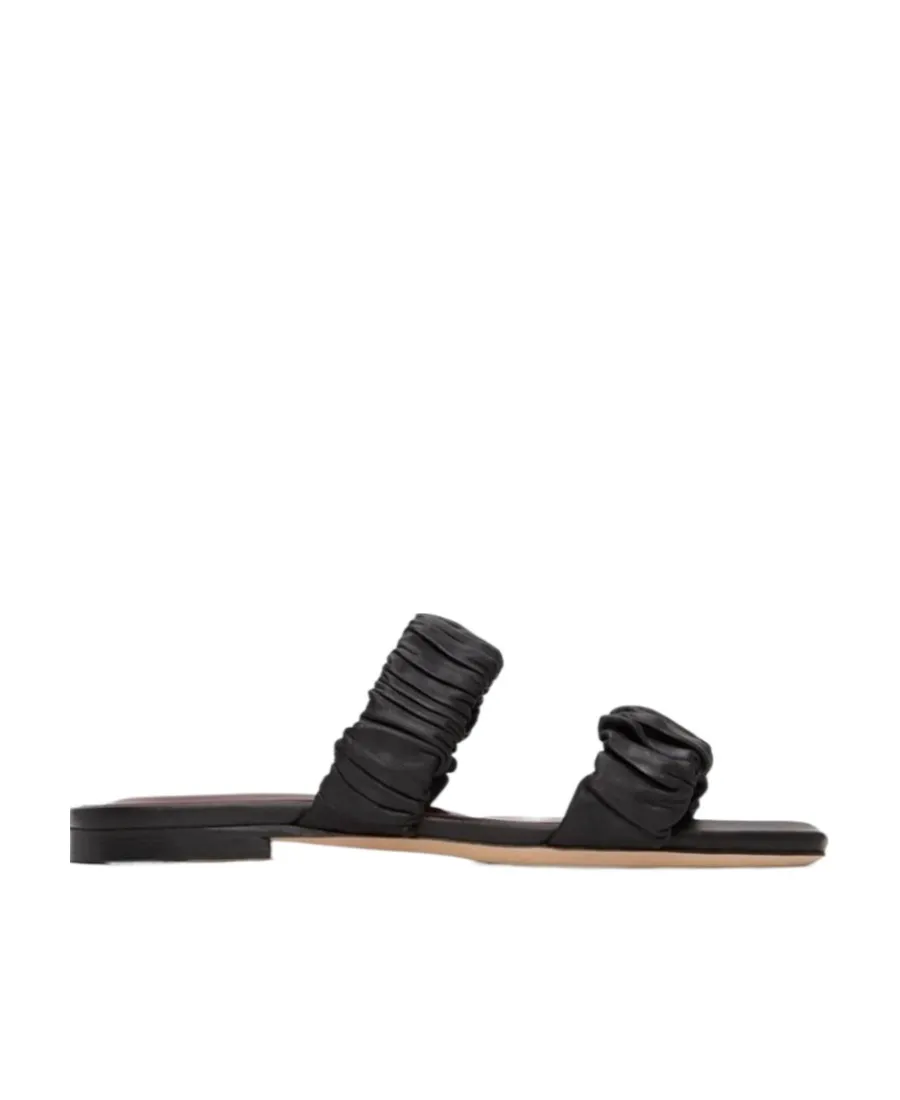 Maya Leather Flat Sandals