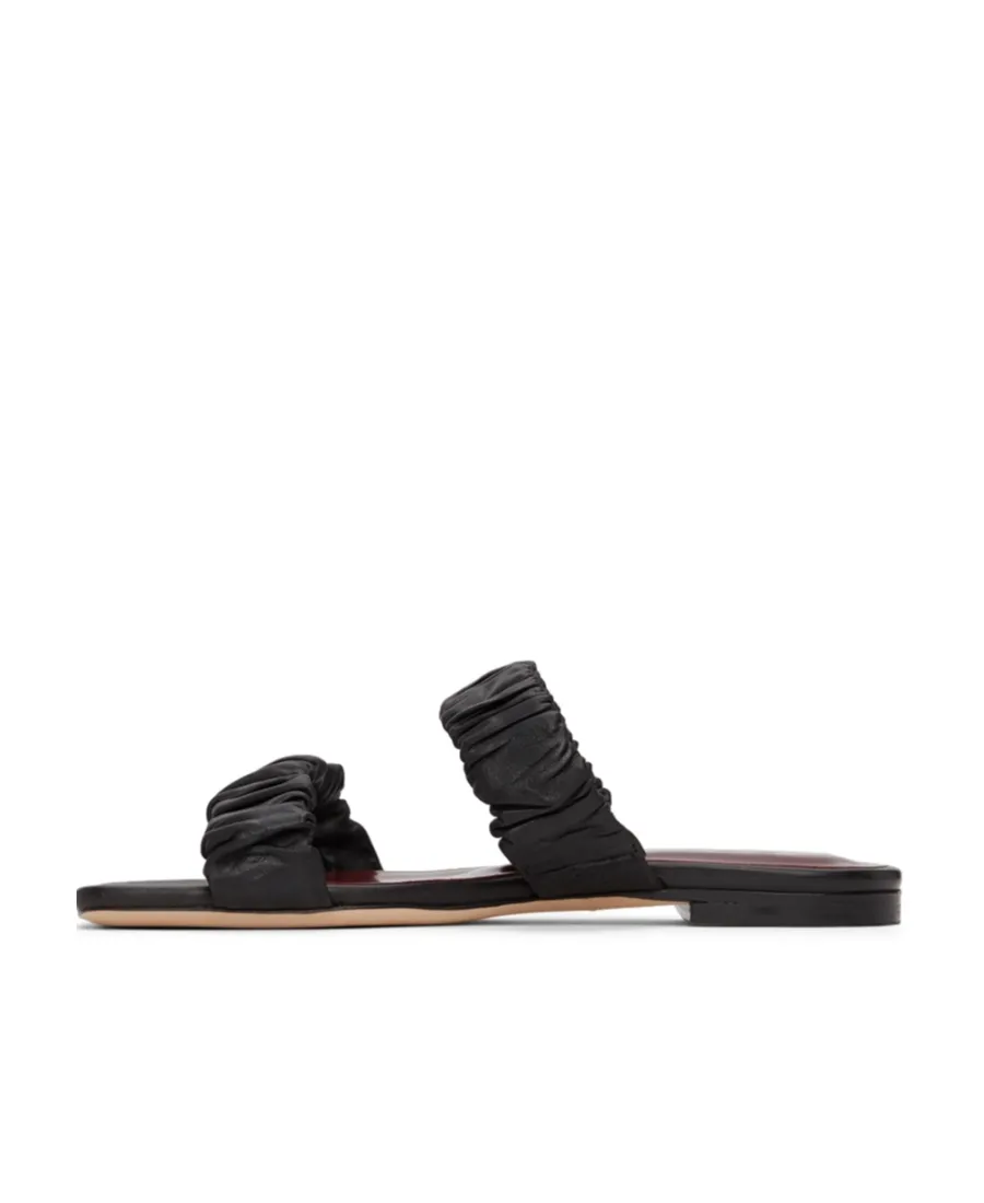 Maya Leather Flat Sandals