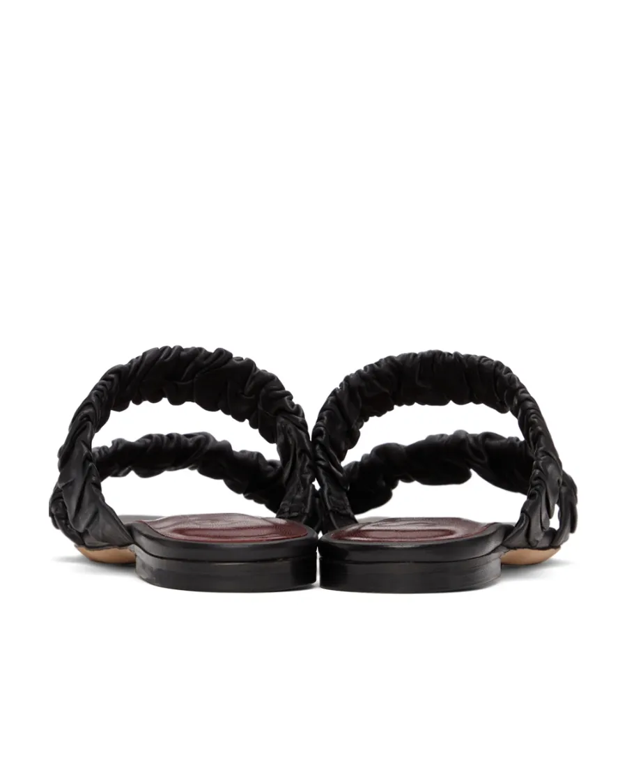 Maya Leather Flat Sandals