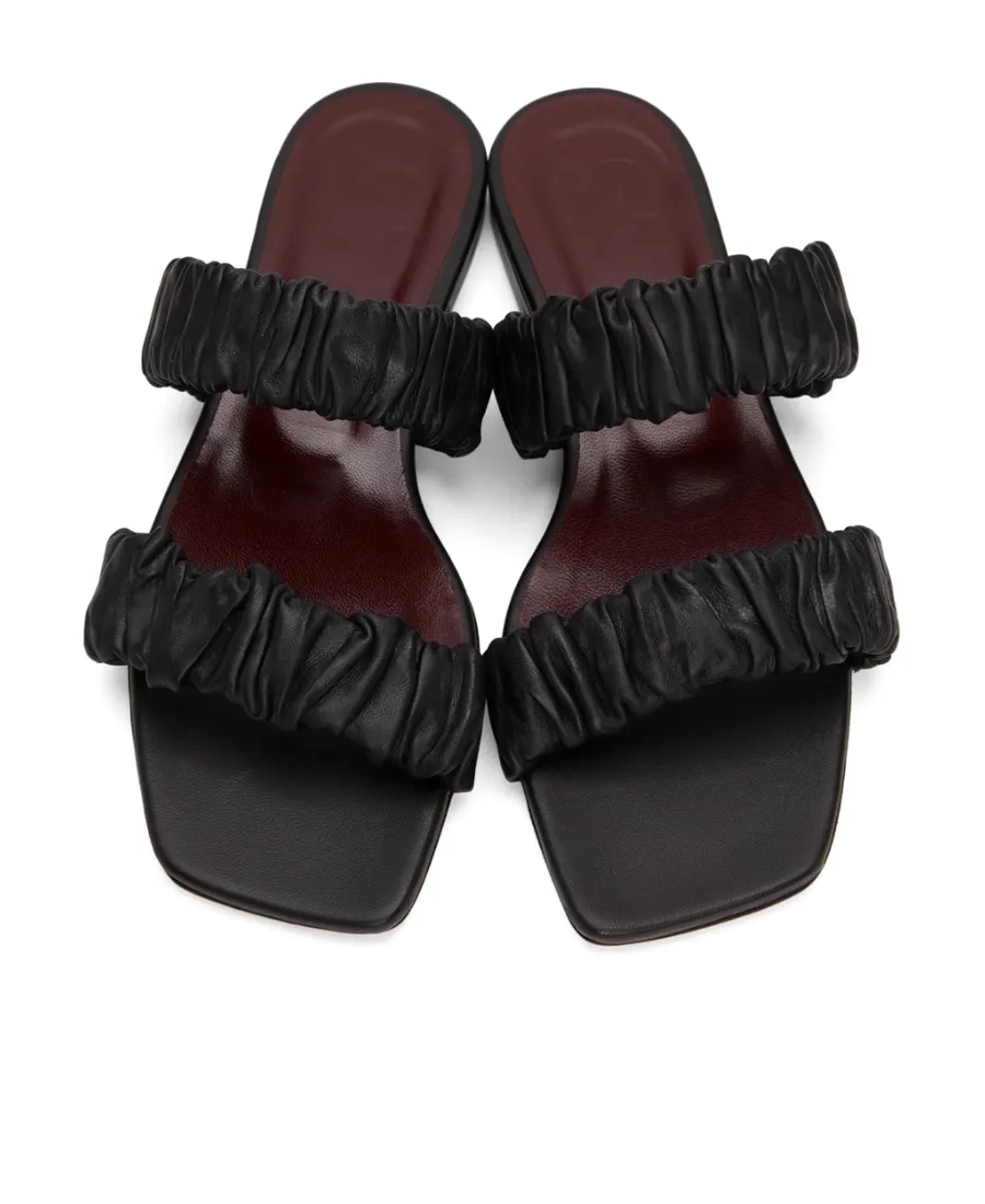 Maya Leather Flat Sandals