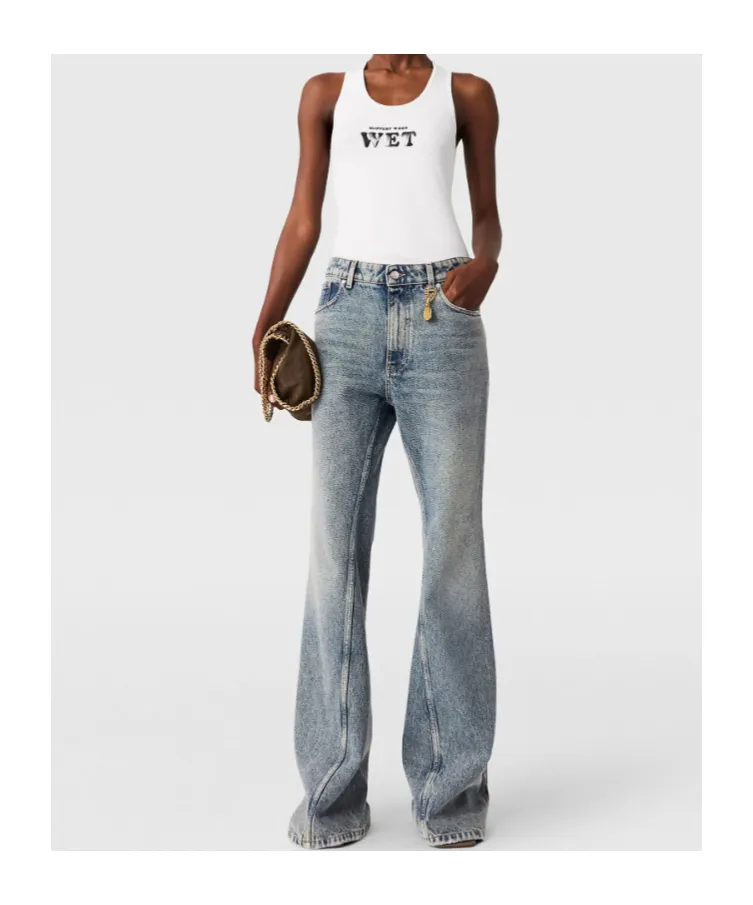 Vintage Wash Bootcut Jeans
