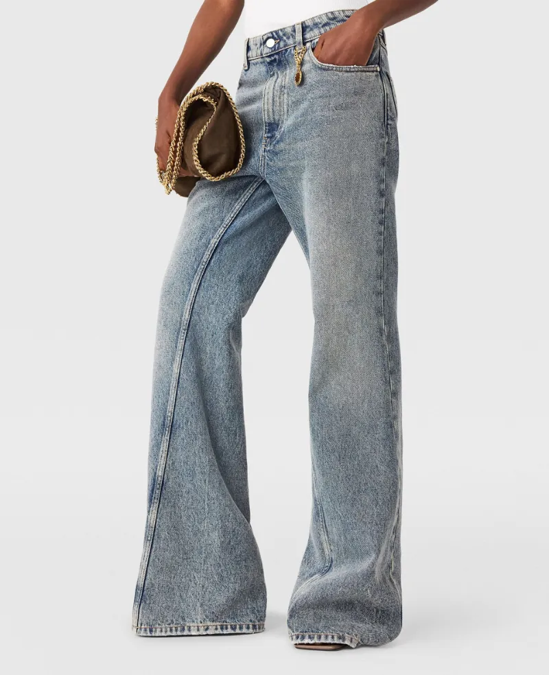 Vintage Wash Bootcut Jeans