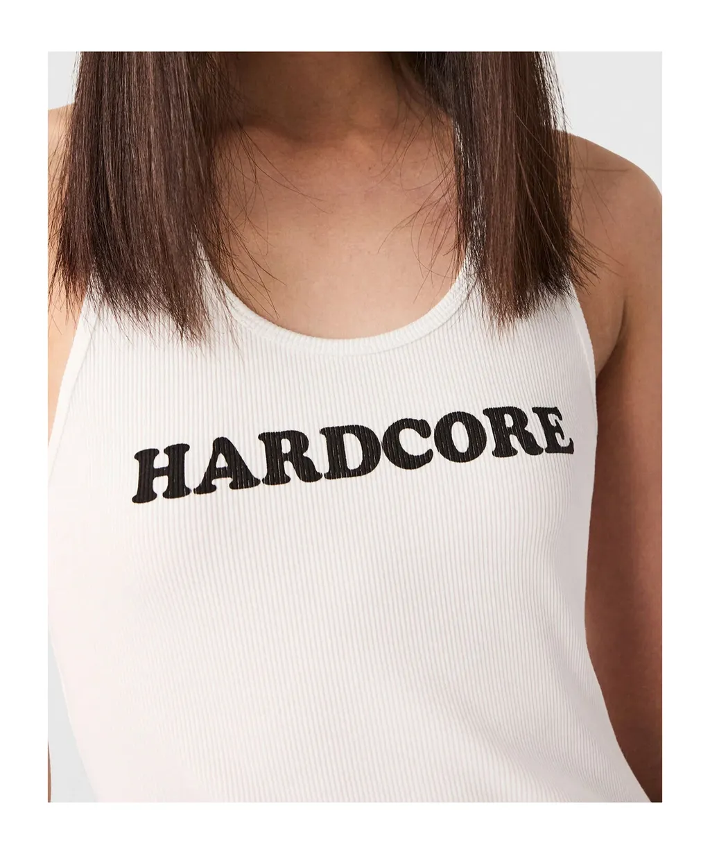 Hardcore Slogan Tank Top