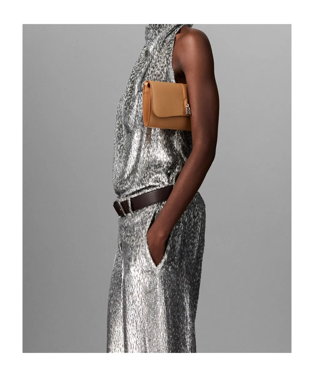 Metallic Effect Halterneck Top