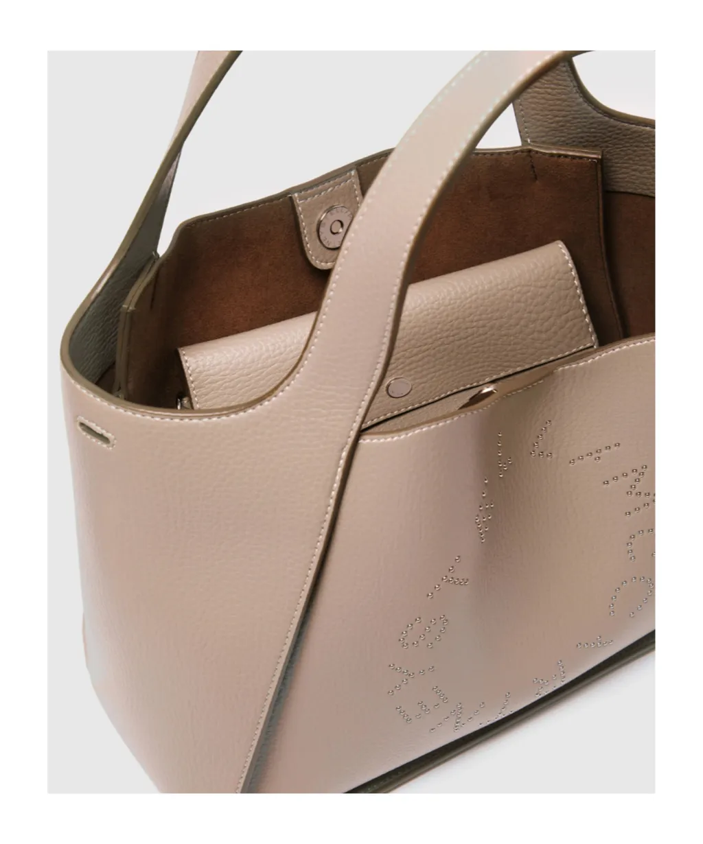Logo Detailed Top Handle Bag