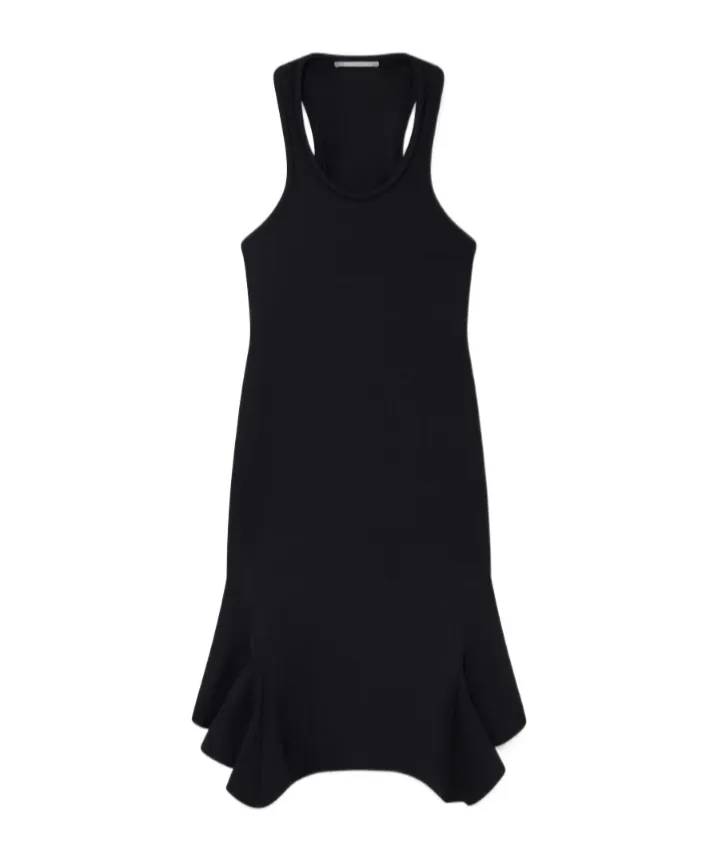 Peplum-Hem Dress