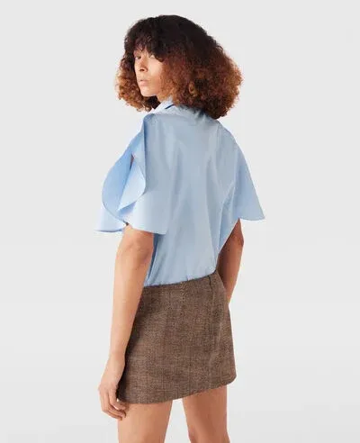 Buckled Mid-Waist Skirt