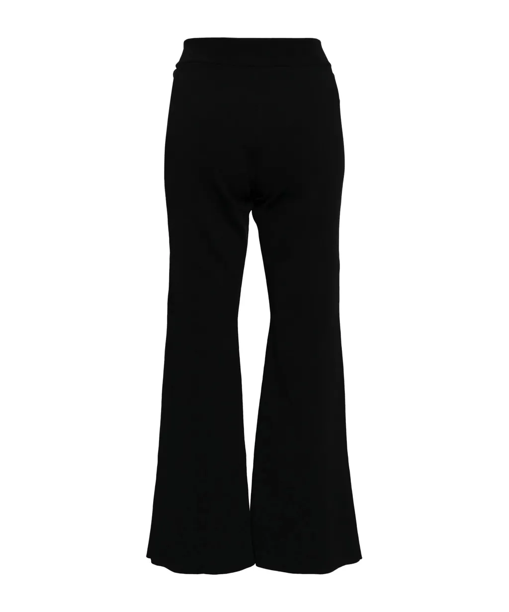High-Waisted Flared Trousers