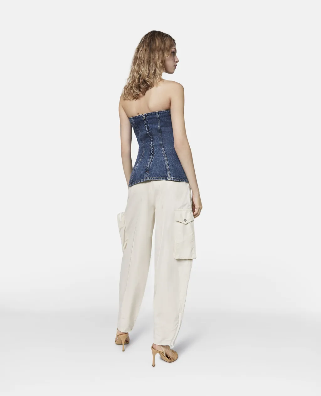 Denim Corset Blouse