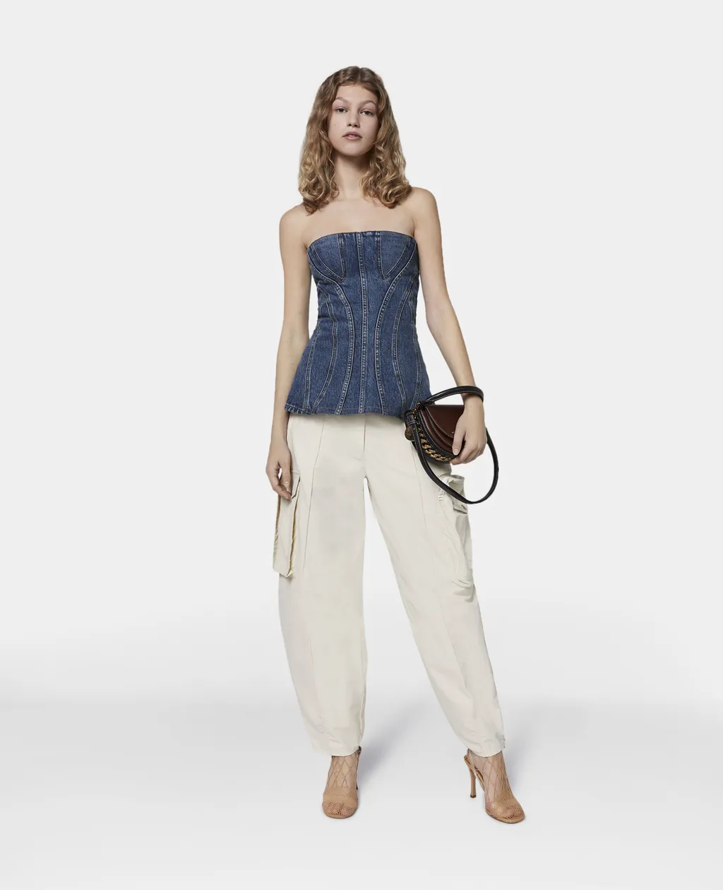 Denim Corset Blouse
