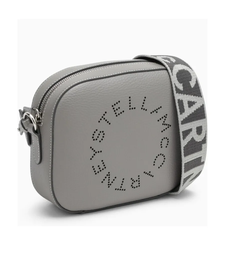 Logo Perforated Strapped Crossbody Bag