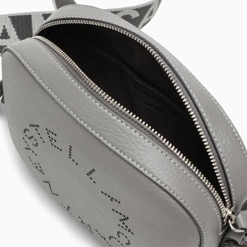Logo Perforated Strapped Crossbody Bag