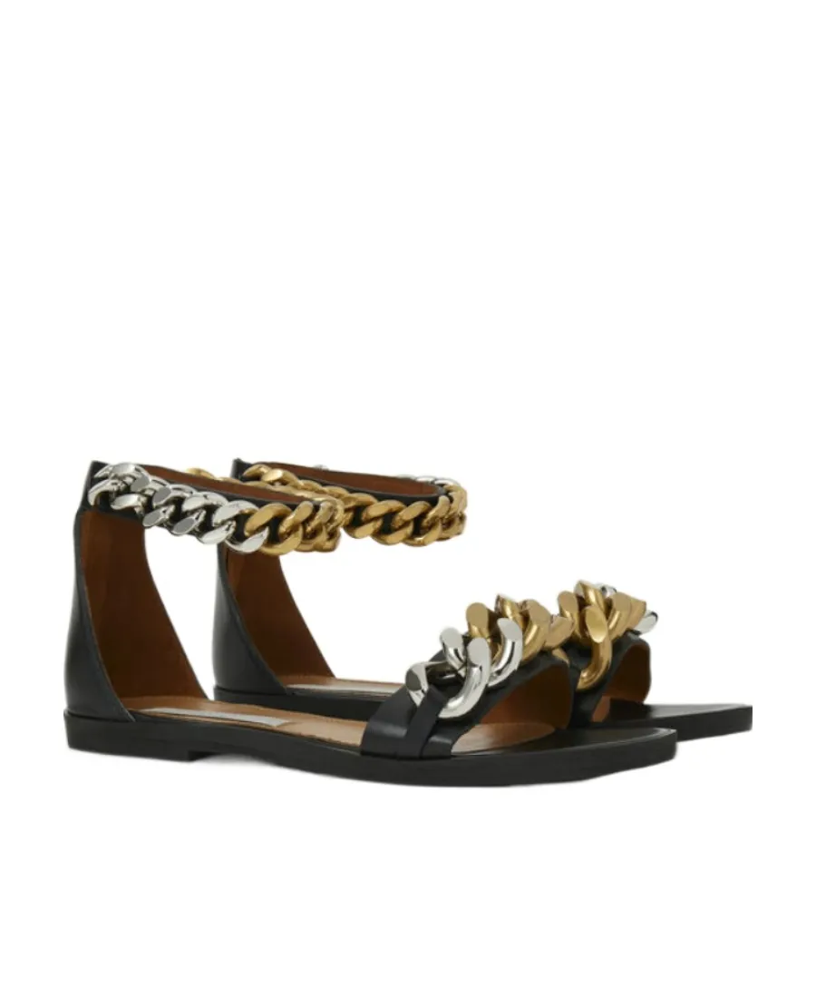 Chain Link Falabella Flat Sandals