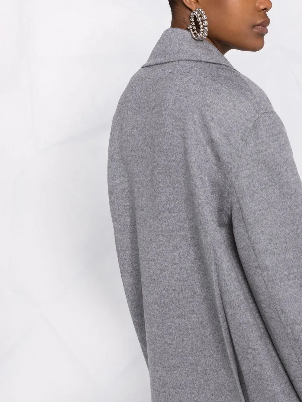 Oversized Double-Breasted Wool Coat