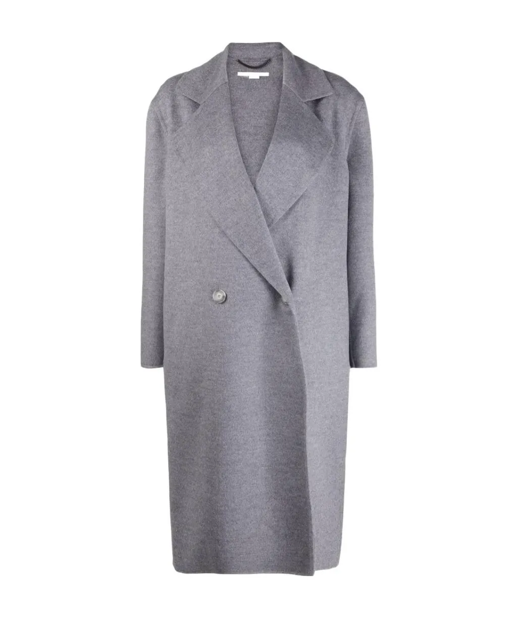 Oversized Double-Breasted Wool Coat