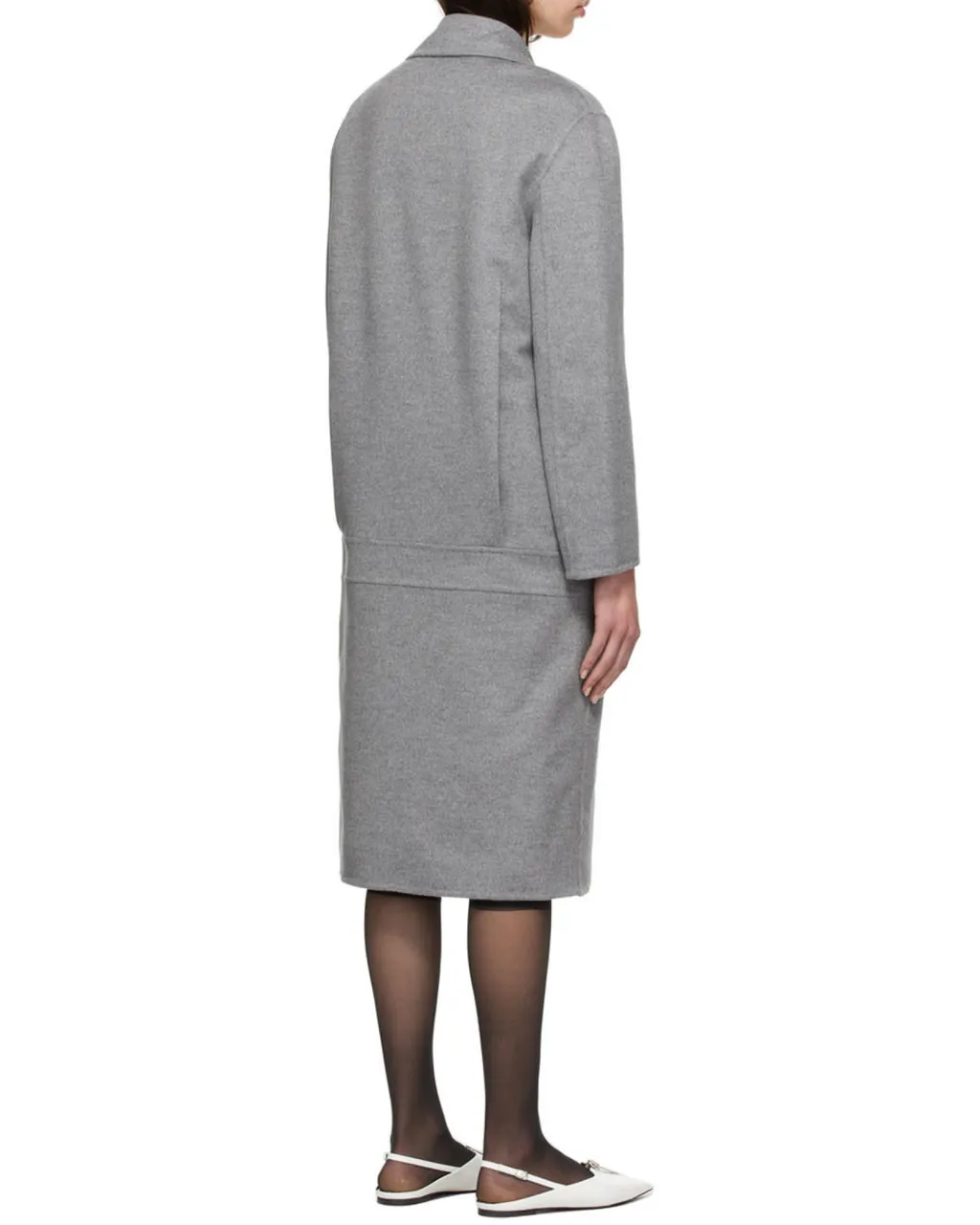 Oversized Double-Breasted Wool Coat