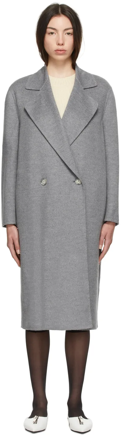 Oversized Double-Breasted Wool Coat
