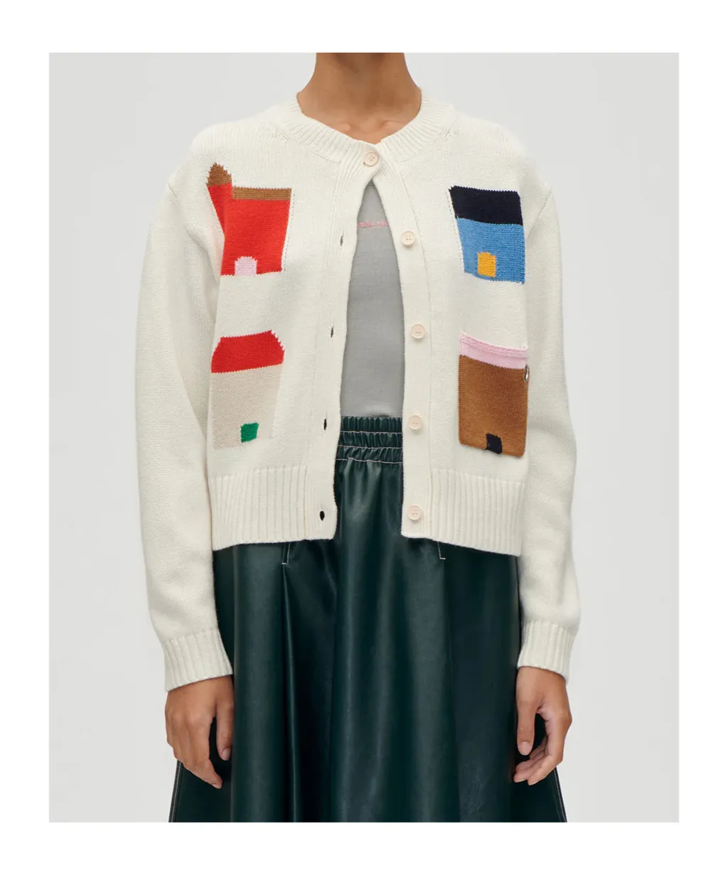 Pocket Crew Neck Cardigan