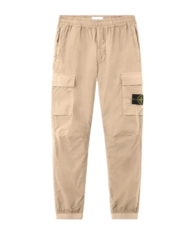 Logo Patch Tapered Leg Trousers