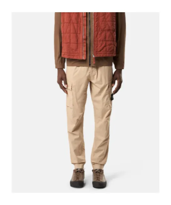 Logo Patch Tapered Leg Trousers