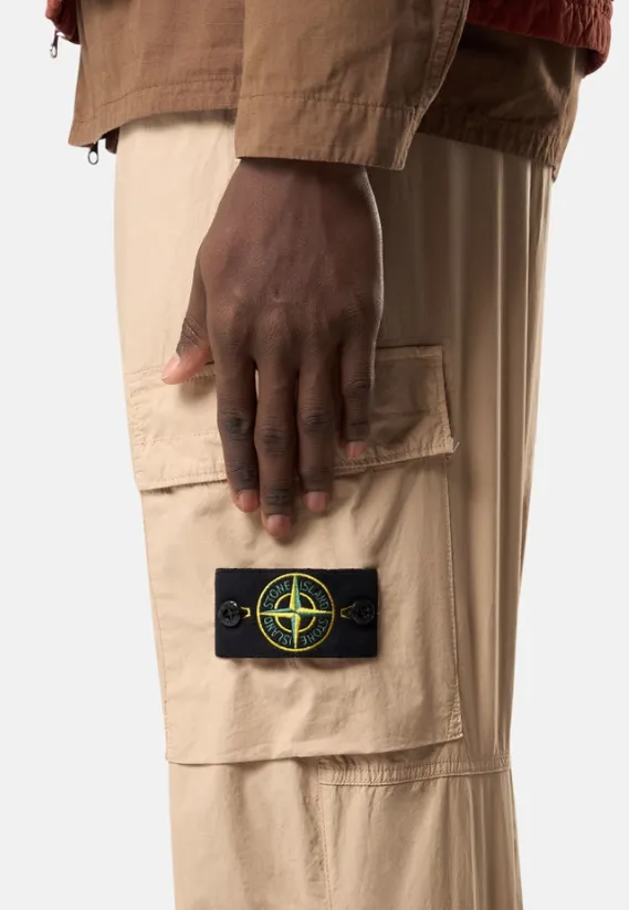 Logo Patch Tapered Leg Trousers