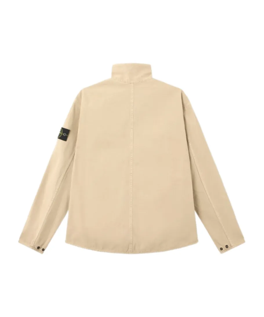 Comfort-Fit Zip-Up Overshirt With Pocket