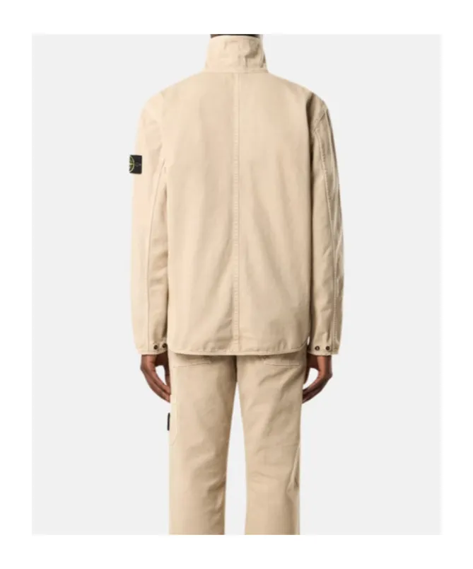 Comfort-Fit Zip-Up Overshirt With Pocket