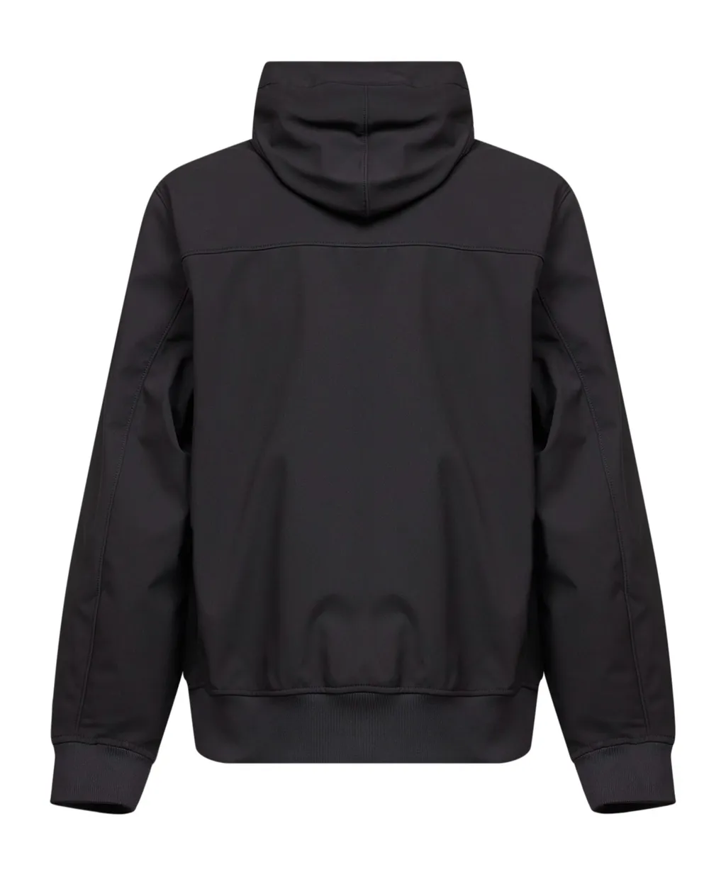 Logo Patch Hooded Jacket