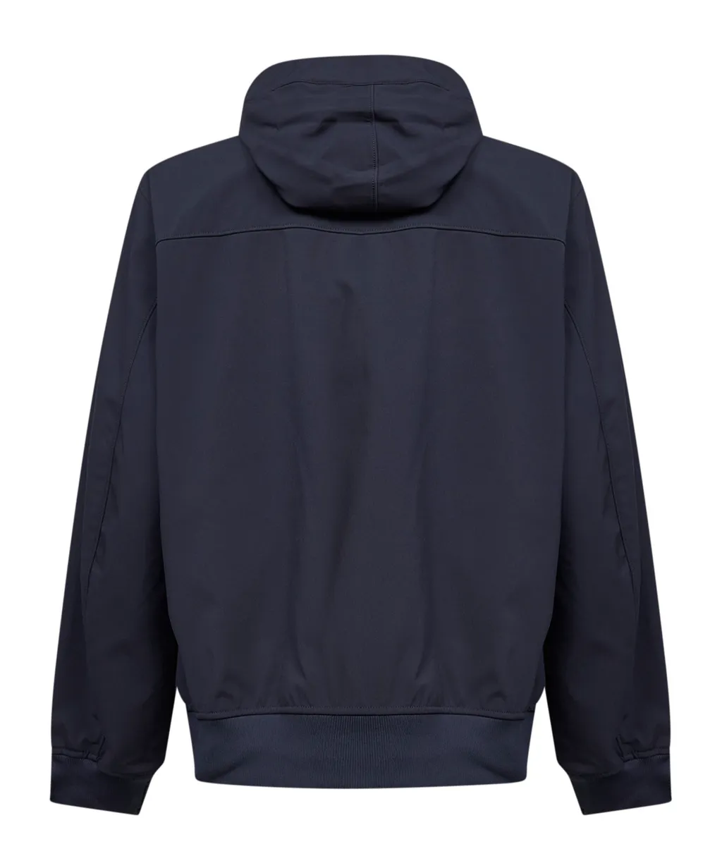 Logo Patch Hooded Jacket
