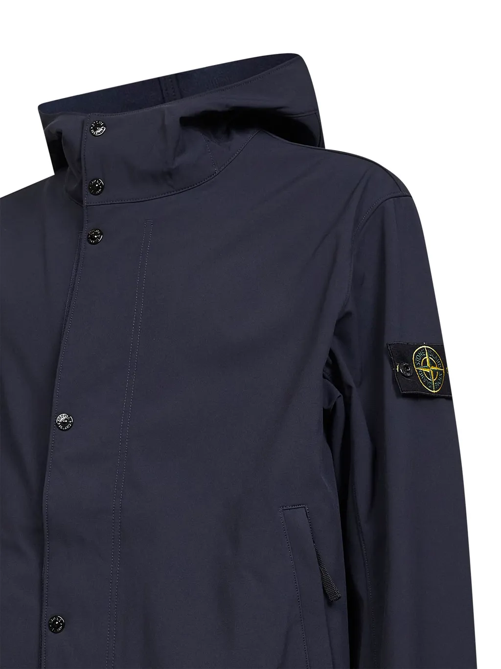 Logo Patch Hooded Jacket
