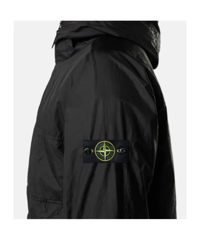 Logo Patch Hooded Jacket