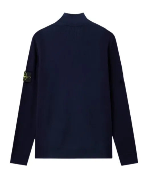 Logo Patch Zip-Up Jumper
