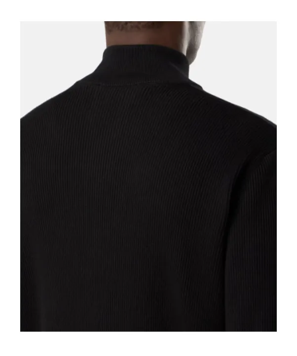 Logo Patch Zip-Up Jumper
