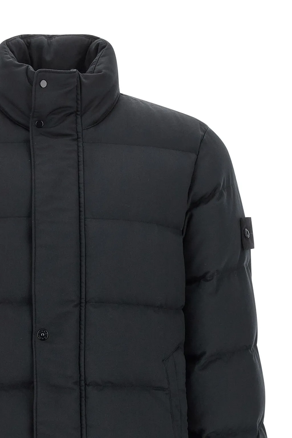 Logo Patch Padded Jacket