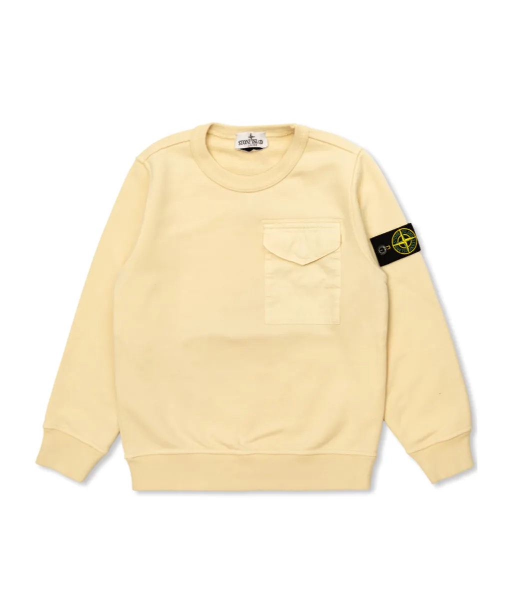 Junior Chest-Pocket Crewneck Sweatshirt