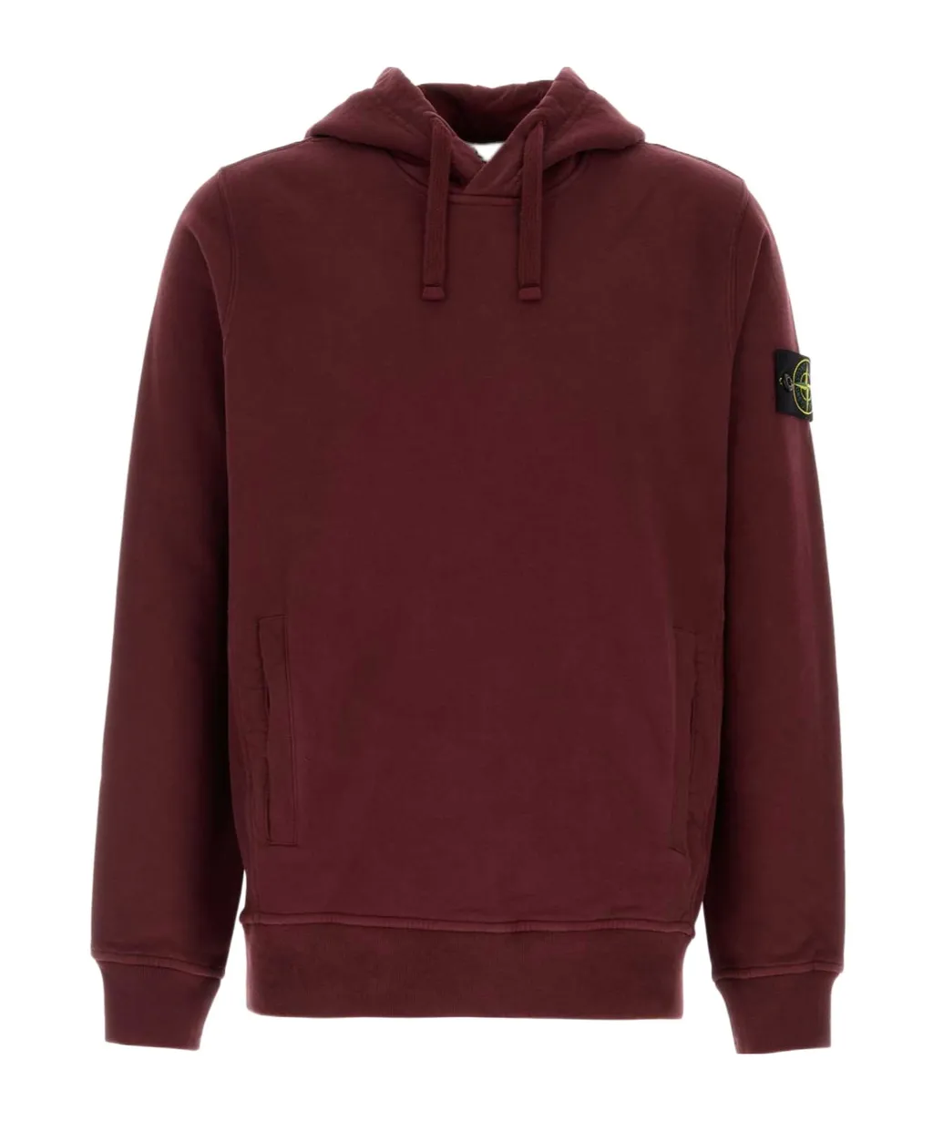 Logo Patch Drawstring Hoodie