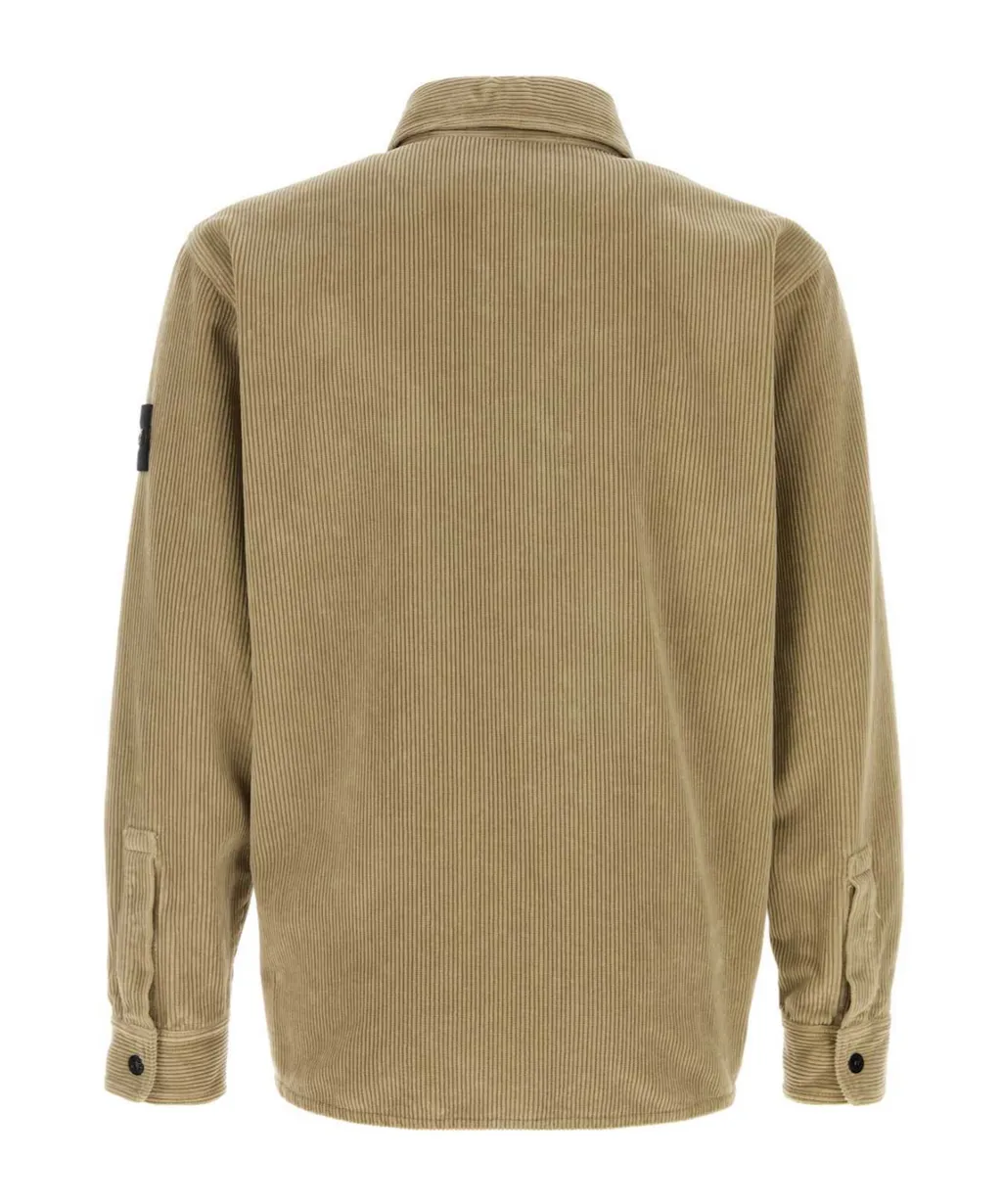 Compass Patch Buttoned Overshirt