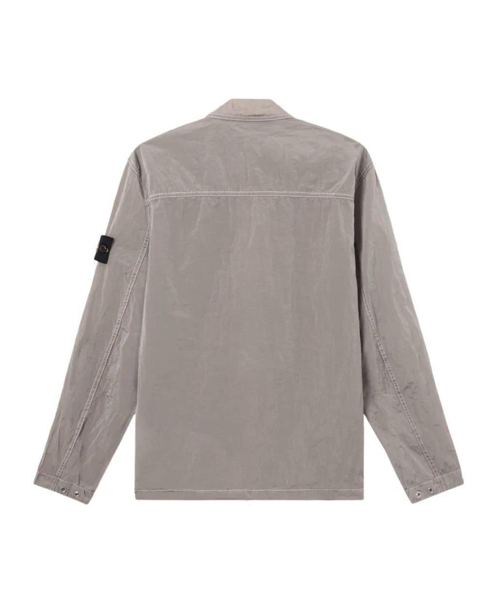 Comfort-Fit Overshirt With Chest Pocket And Two-Way Zip