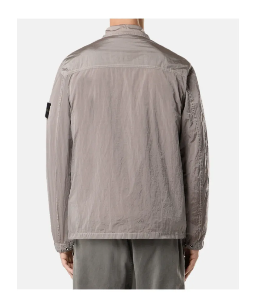 Comfort-Fit Overshirt With Chest Pocket And Two-Way Zip