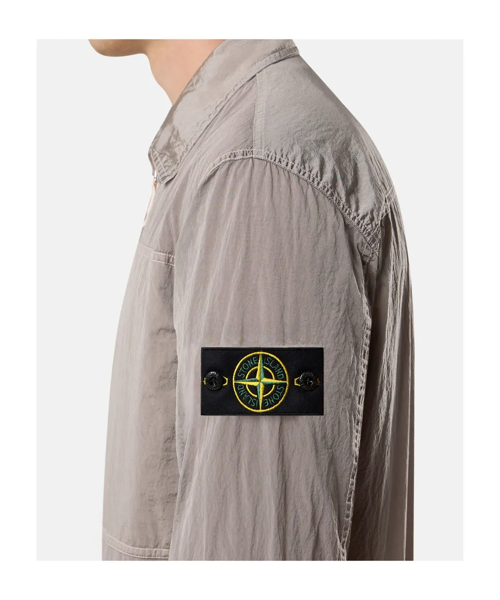 Comfort-Fit Overshirt With Chest Pocket And Two-Way Zip