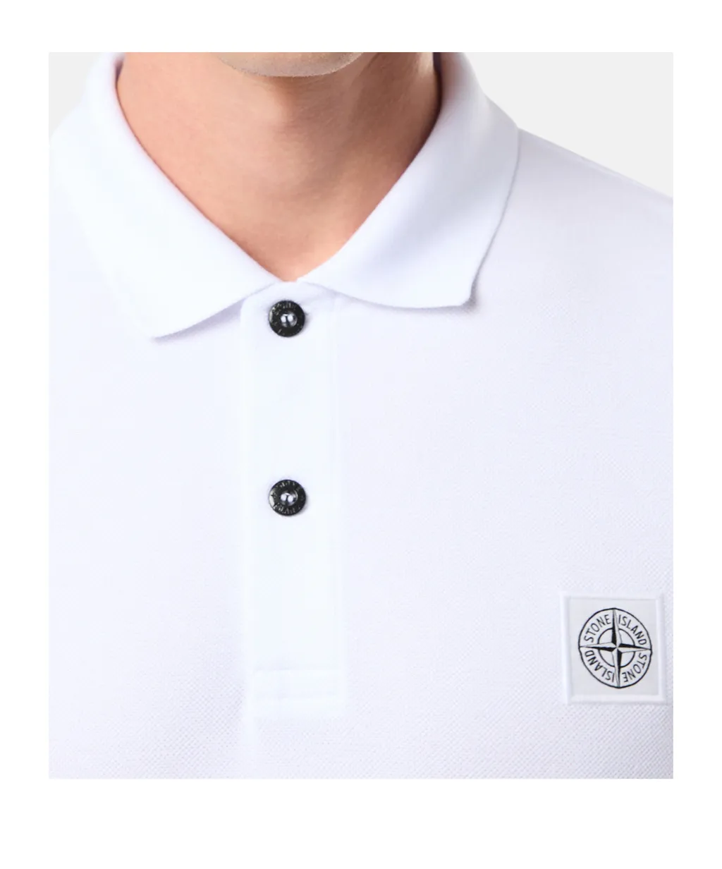 Regular-Fit Short-Sleeve Polo Shirt With Compass Patch