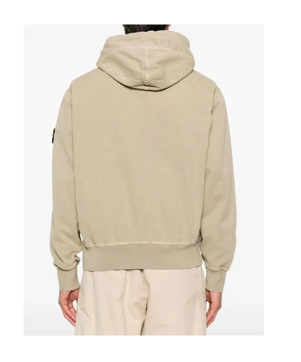 Oversized Fit Hooded Zip-Up Sweatshirt