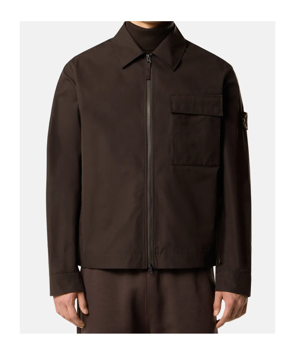 Logo Patch Zip-Up Jacket