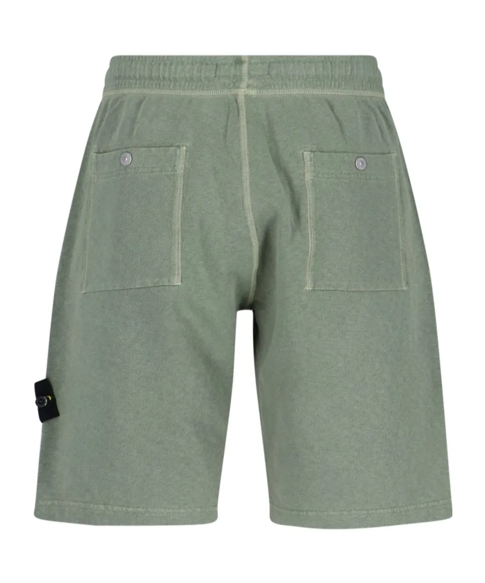 Logo-Patch Drawstring Shorts