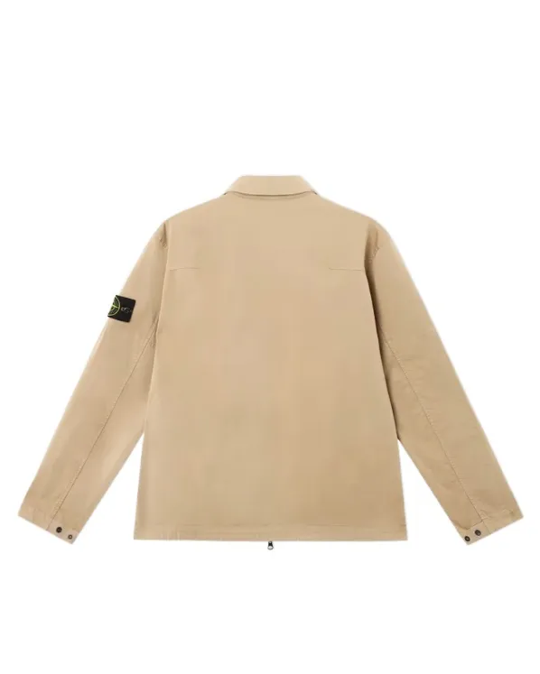 Compass Patch Zipped Overshirt