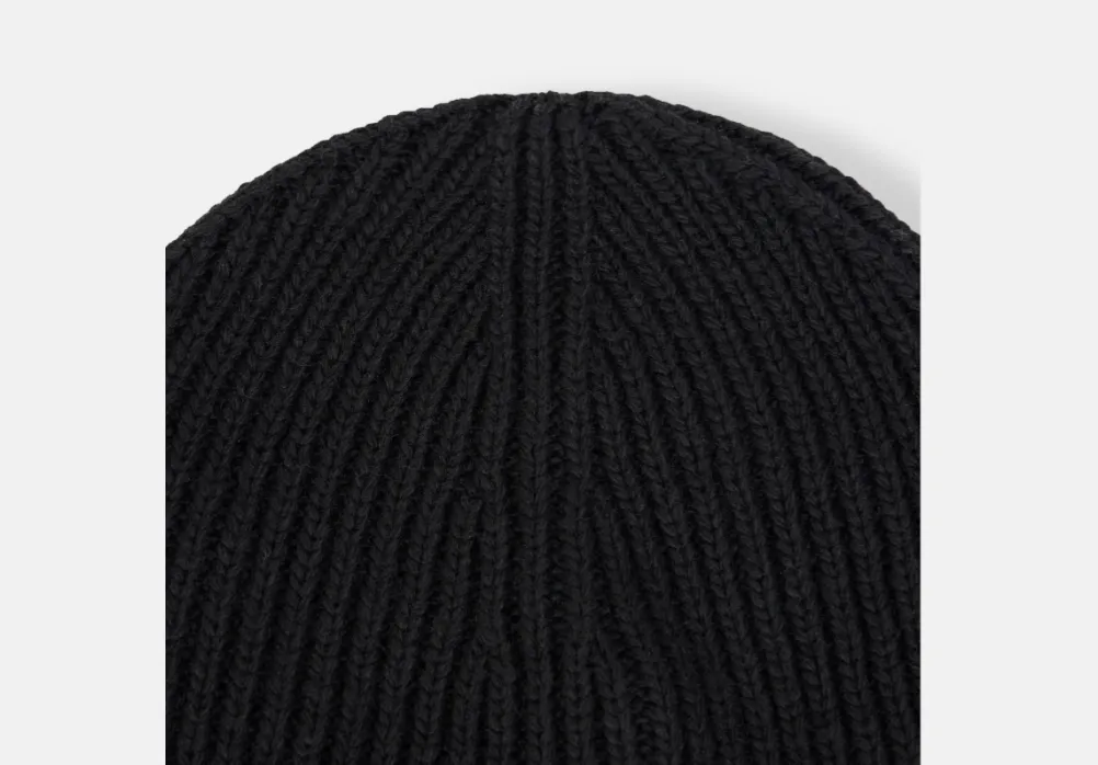 Junior Logo Patch Ribbed Beanie