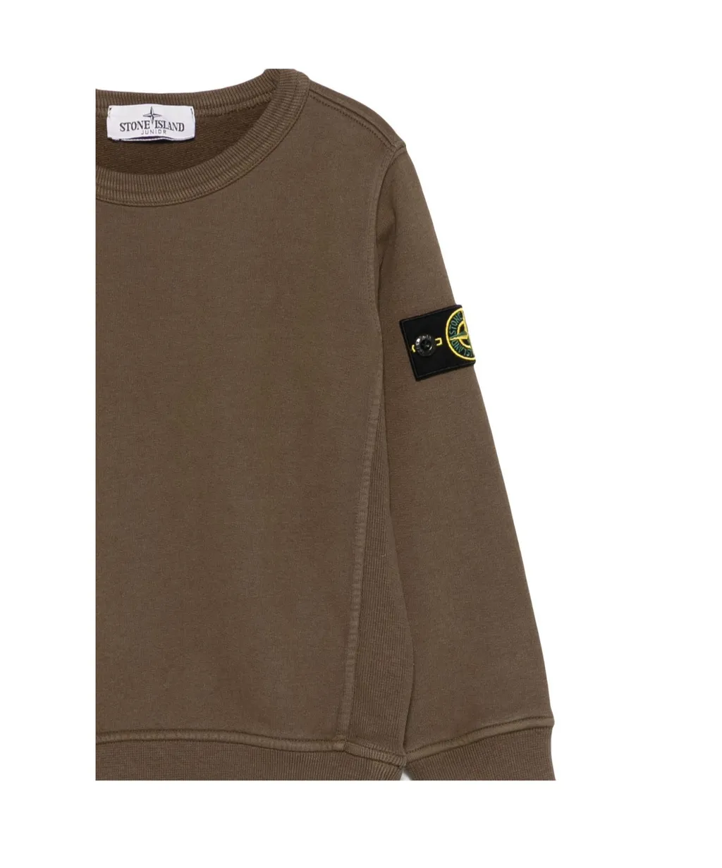 Logo-Patch Crew-Neck Sweatshirt